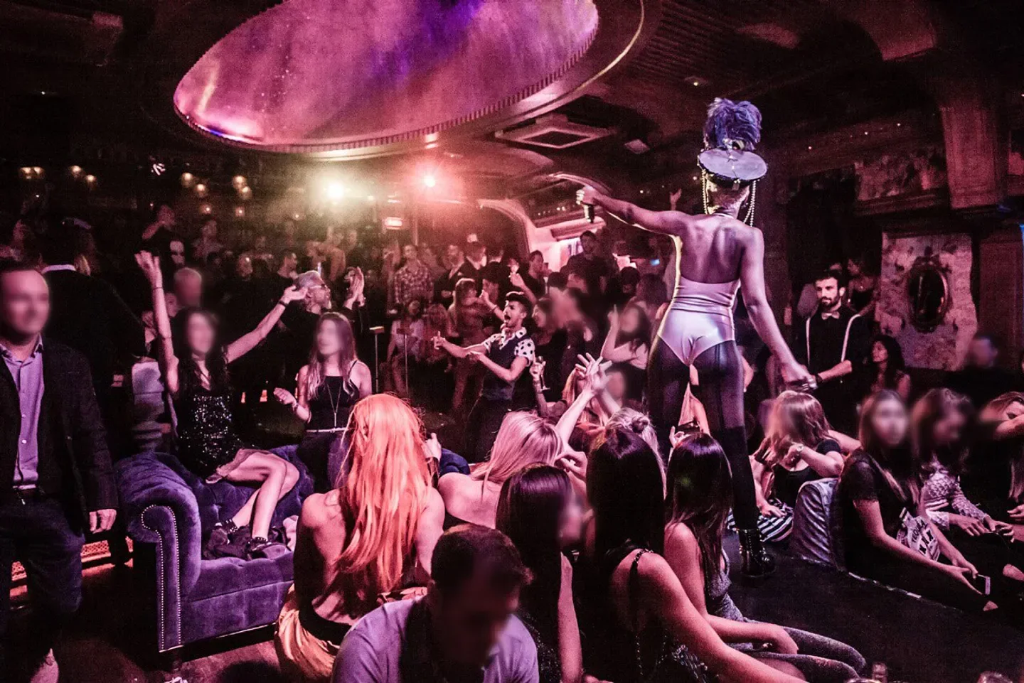 Energetic performance at The Box London, a vibrant and popular nightclub scene.