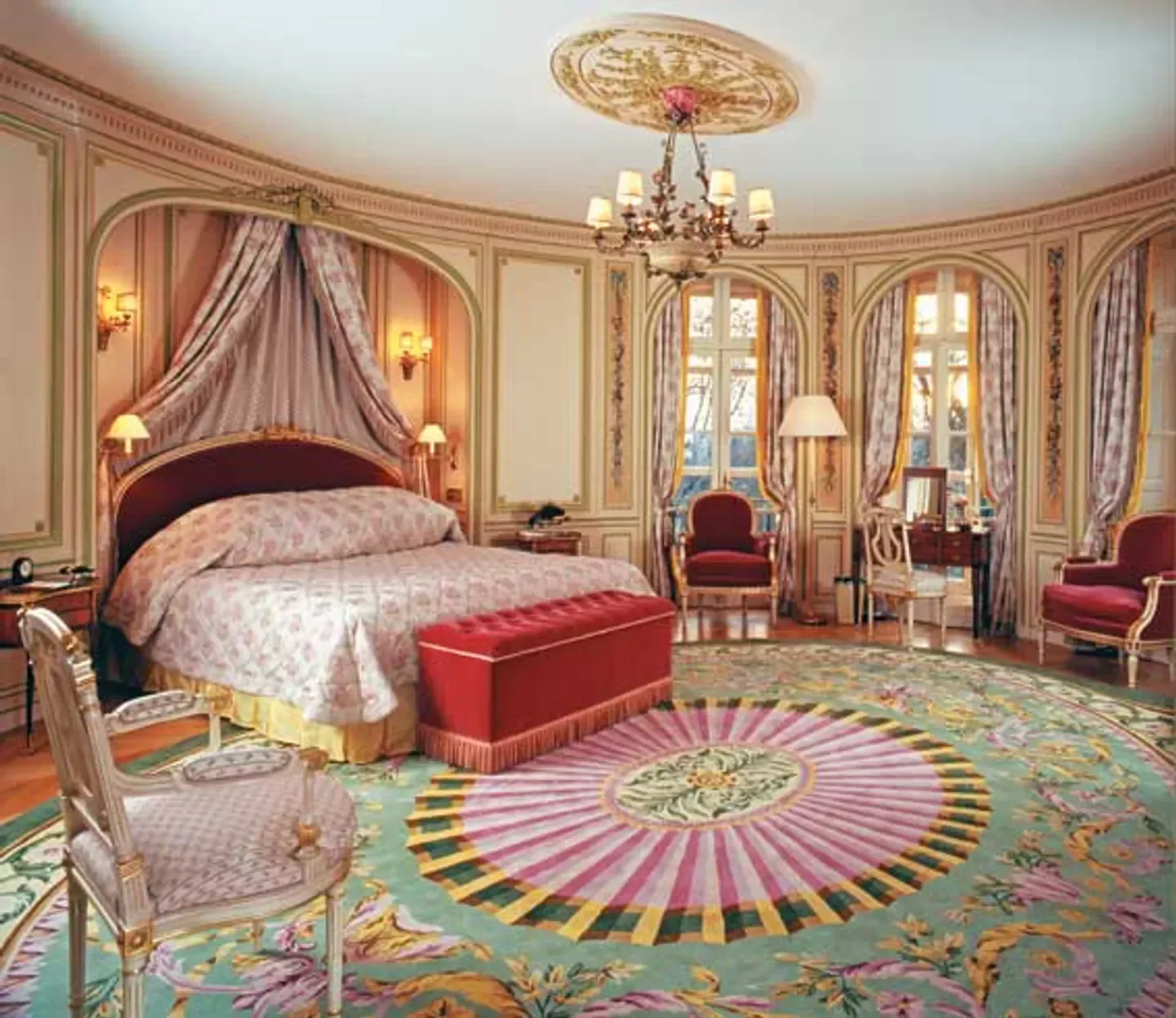 Elegant bedroom at The Ritz London hotel, featuring classic decor and luxurious ambiance in London.